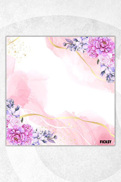 Ficksy Flower Memo Pad - 9*9 cm Size - 50 Sheets - Notepad - Memopad - Note Paper - to Do List - Notebook