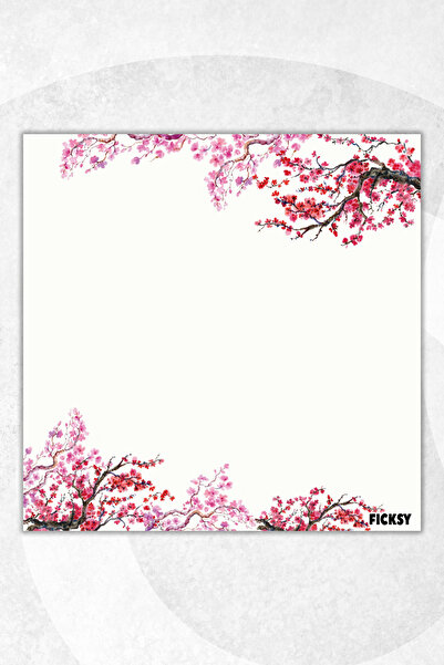 Ficksy Flower Memo Pad - 9*9 cm Size - 50 Sheets - Notepad - Memopad - Note Paper - to Do List - Notebook