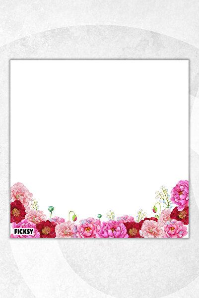 Ficksy Flower Memo Pad - 9*9 cm Size - 50 Sheets - Notepad - Memopad - Note Paper - to Do List - Notebook