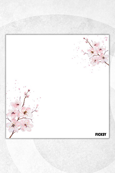 Ficksy Flower Memo Pad - 9*9 cm Size - 50 Sheets - Notepad - Memopad - Note Paper - to Do List - Notebook