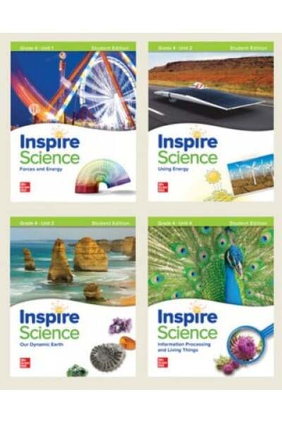 McDog مجموعة إلهام العلوم، إصدار الطالب المطبوع (الوحدات 1-4) الصف الرابع