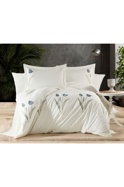 ARS HOME COLLECTION طقم غطاء لحاف مطرز مزدوج