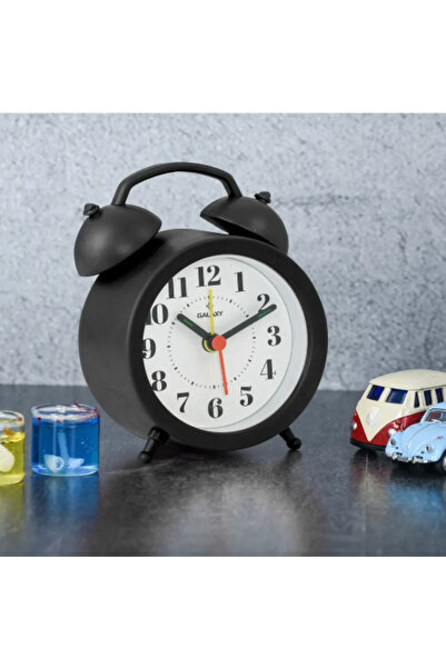 abnturk Mini Boy Akar Saniyeli Analog Masa Saati Çalar Saat