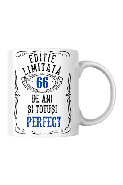 T&M Personalizare Personalized mug - Limited edition 66 years, white, 330 ml