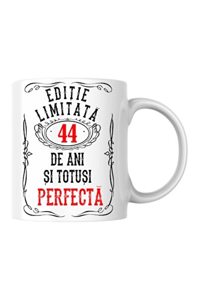 T&M Personalizare Cană personalizată - Ediție limitată 44 de ani și perfectă,...