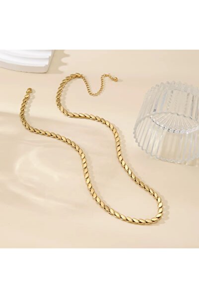 Siya Silver Kararmaz Çelik Arpa Zincir 316L - Arpa Çelik Kolye