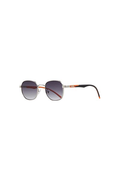 Caretta Crt 8876 C.01 48Ekt Unisex Sunglasses (Silver Frame)