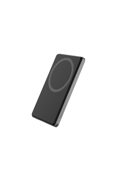 Bix TPB14 5000mAh 15W Hızlı Şarj 20W USB-C PD 3.0 Manyetik Ultra Slim Metal Gövdeli Powerbank Gri