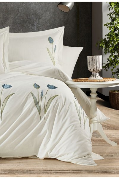 ARS HOME COLLECTION طقم غطاء لحاف مطرز مزدوج
