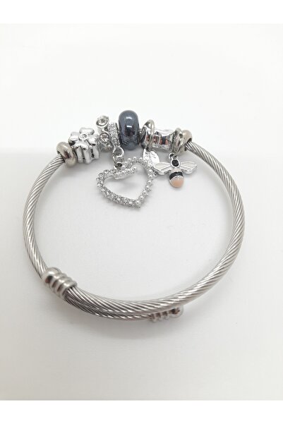 Zaradise Accessories سوار نسائي من الفولاذ المقاوم للصدأ موديل: 130600