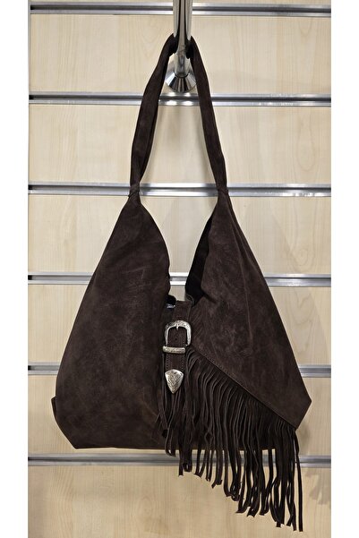 DSN SHOES & BAGS Geantă pentru femei DSN Western din piele de căprioară cu ci...