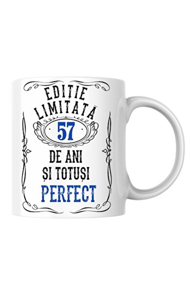T&M Personalizare Cană personalizată - Ediție limitată 57 de ani și perfectă,...