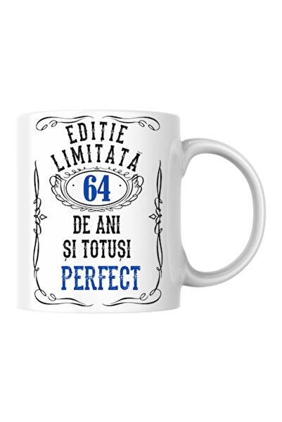 T&M Personalizare Cană personalizată - Ediție limitată, 64 de ani și perfectă...