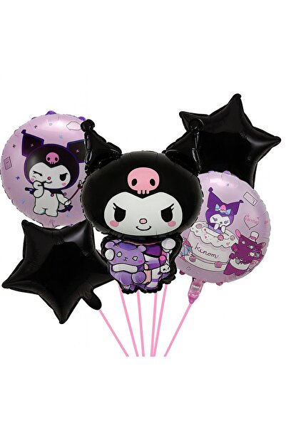 parti show Kuromi Folyo Balon Seti 5'li