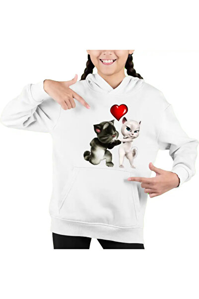 OEM Παιδικό Φούτερ Talking Tom Angela Love για Κορίτσια