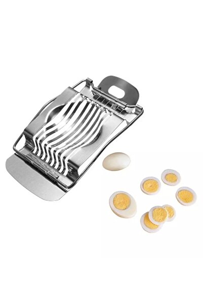 Turanyolu Steel Practical Egg Slicer 15 cm – Quick and Easy Slicing