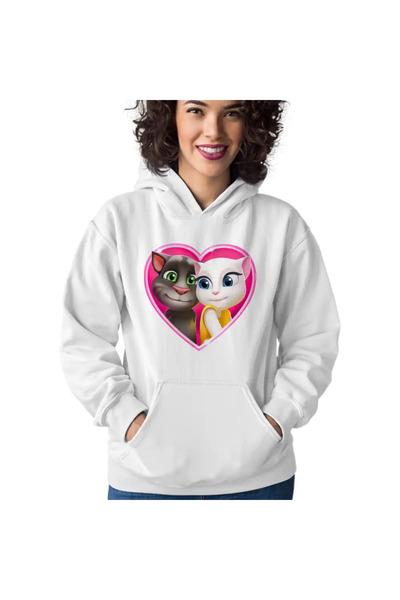 OEM Hanorac Femei My Talking Tom Angela Love Valentines Day