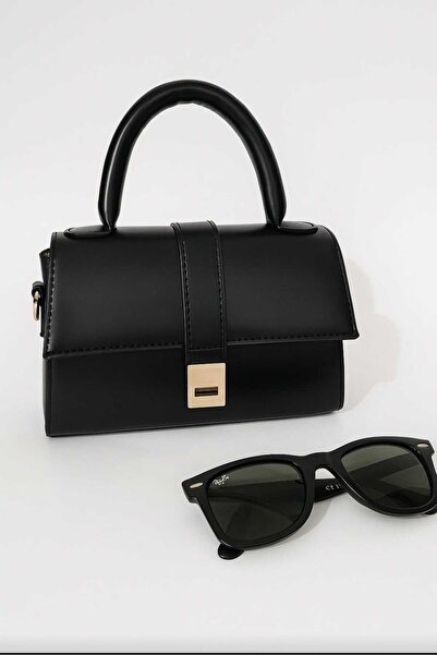 ÖZÜM TAKI Women's Black Hand Shoulder Bag Black