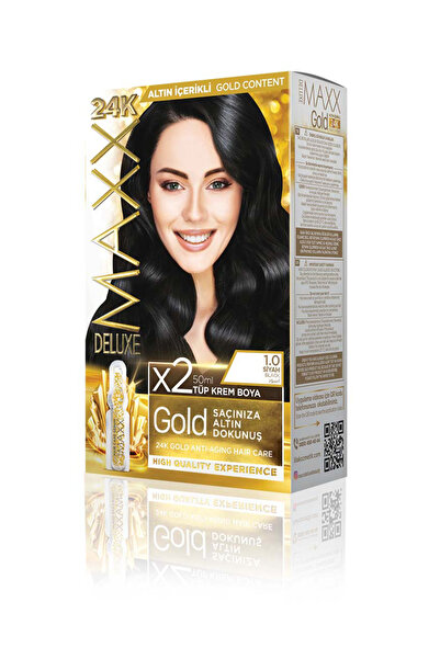 MAXX DELUXE Golden Beauty Set Saç Boyası 1.0 Siyah