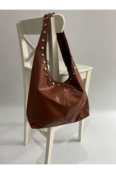 Mia Collection Geantă de mână și de umăr pentru femei model Zımba, maro