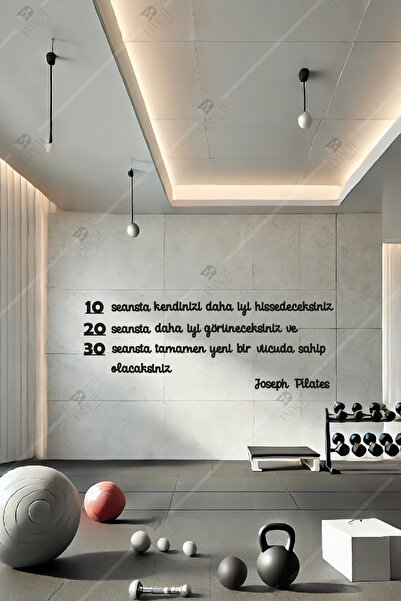 Emach Dizayn Joseph Pilates in Sözü Pilates Ahşap Duvar Dekorasyonu Ahşap Tablo