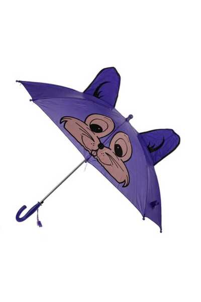 KIZILELMADA مظلة أطفال مكونة من 8 خيوط مع أذنين ممتعة وصافرة - 59 سم