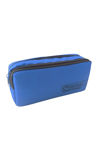Escool Double Compartment Pencil Case - Practical and Stylish, 21X11 cm