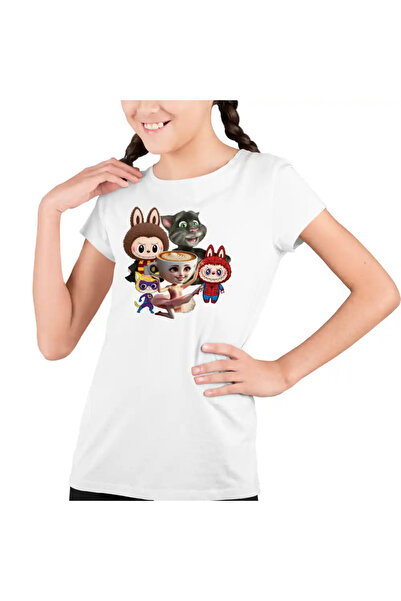 OEM Tricou Copii Fete Talking Tom Labubu Harry Potter Balerina Spiderman