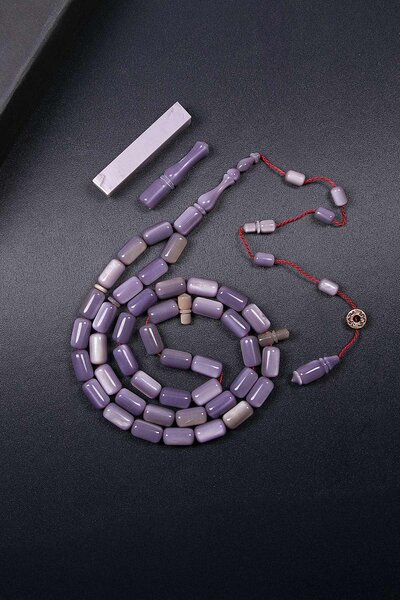 TESBİHKENTİ Sedefli Usta İşçilik 45 Taneli Eski Fransız Galalit Tesbih