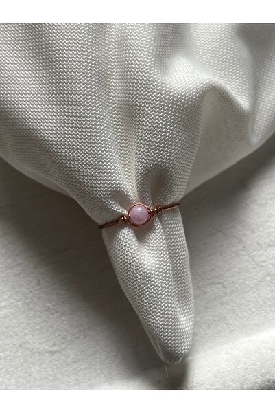 Pel Design Minimal Kunzite Stone Adjustable Copper Wire Ring