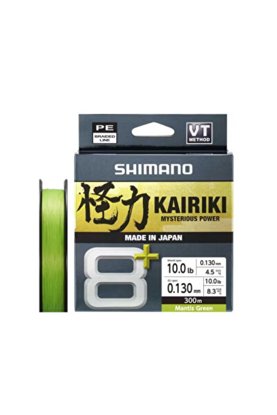Shimano Kairiki 8+ خيط صيد 300 متر متعدد الألوان PE 4.0 0.28 مم / 30.4 كجم