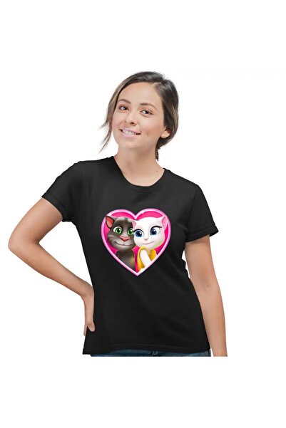 OEM Tricou Femei My Talking Tom Angela Love Valentines Day