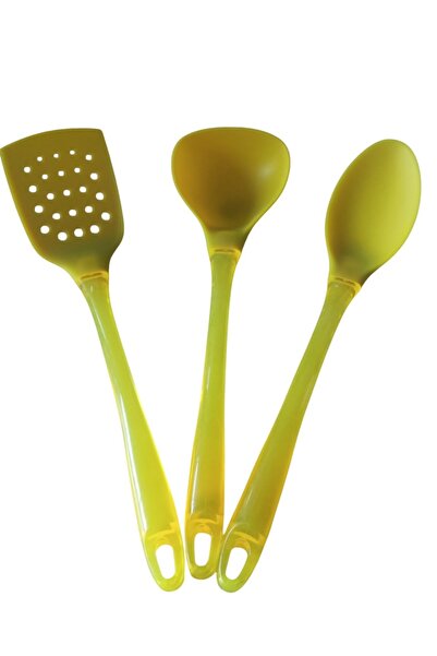 KIZILELMADA 3-Piece Silicone Serving Set - Practical and Durable Kitchen Uten...
