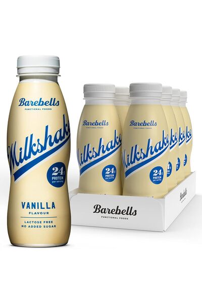Barebells ميلك شيك بروتين ٨ زجاجات سعة ٣٣٠ مل | ميلك شيك غني بالبروتين | بدون...