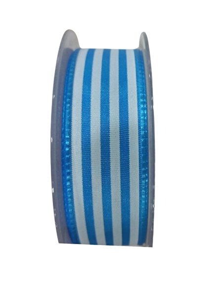 ForWhat Panglică cu model de linie de tafta albastră de 10 m, 25 mm, pentru birou, acasă, birou, hobby, atelier de cusut