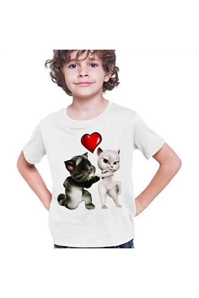 OEM Tricou Copii Baieti Talking Tom Angela Love