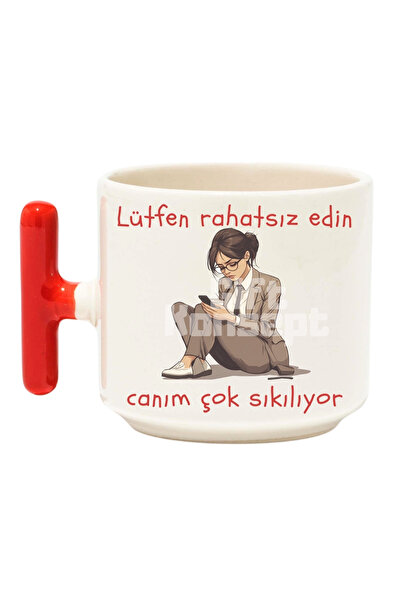 giftkonsept I'M so Tight Printed Funny Red t Handle Latte Cup Mug