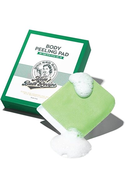 Mom's bath وصفة حمام الأم، 8 قطع من وسادات تقشير الجسم الكورية، غسول الجسم ال...