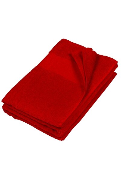 PARUNIV Bath Towel, 70 x 140 cm, 100% Cotton, Red