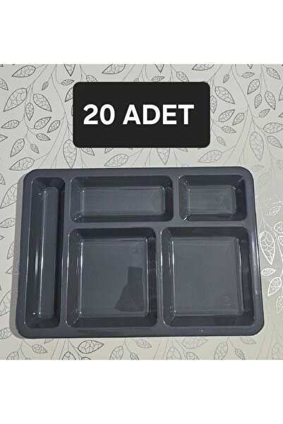 ztm ztm home 20'li 5 Gözlü Tabldot Polikarbon Kırılmaz ve Hafif (20 Adet)