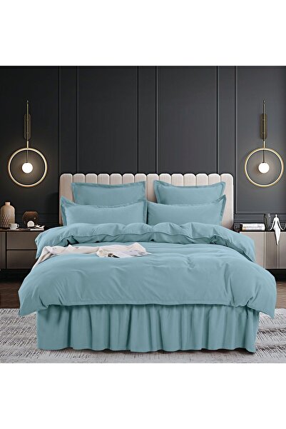 FIONNA.RO Lenjerie De Pat UNI Cu Volanase - Vernil