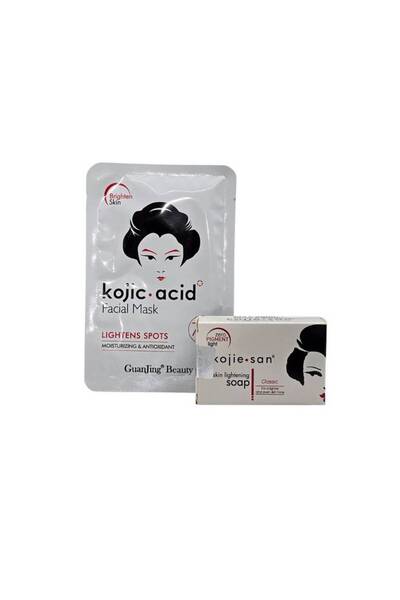 Kojie مجموعة تبييض وتفتيح البشرة بحمض الكوجيك