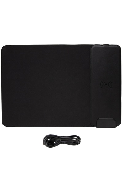 PARUNIV Wireless Charger with Mousepad 2 in 1, 15W, 1 x USB C, 1 x USB, Fastcharge