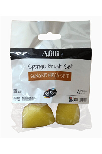 Filli Boya Afilli Sünger Fırça Seti 4 Lü (Ponpon Fırça )