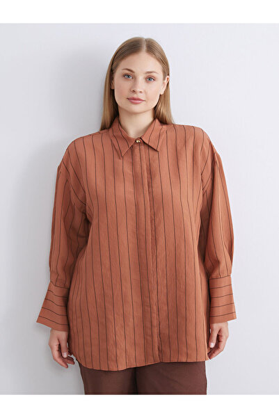 LC Waikiki Striped Modal Blend Women's Shirt Tunic