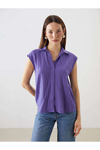 LC Waikiki Textured Women's Shirt from Uzg Store for Style Enthusiasts