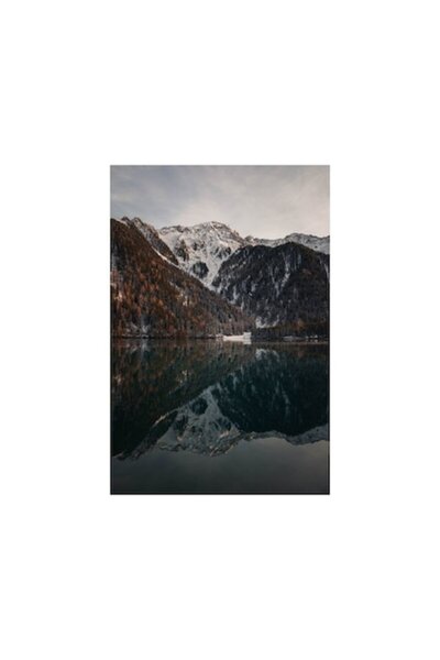 OEM Tapet Premium Canvas, Peisaj cu munti si lac, 250x400 cm