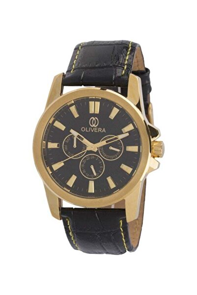 Olivera Men's Chronograph Leather Analog Watch OGL2011