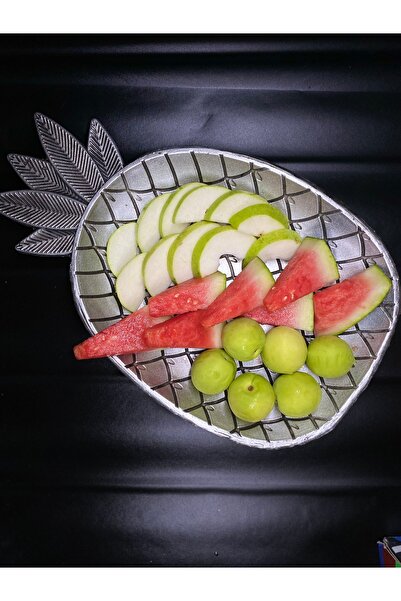 LUNEVA AKSESUAR Ananas Şeklinde Dekoratif Metal Meyvelik | Şık Sunum ve Servi...