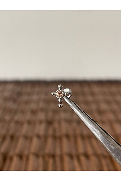 Rupen Kraft 316 L Cerrahi Çelik Haç Dudak Helix Kıkırdak Tragus Conch Piercingi